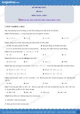 Đề thi học kì 2 Toán 7 - Đề số 4 - Chân trời sáng tạo